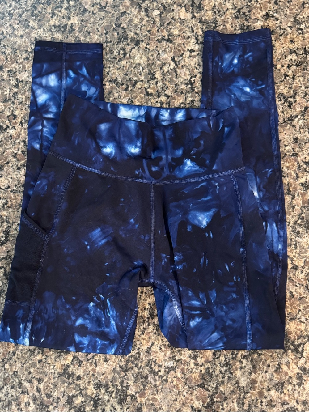 adidas Blue Tie-Dye Leggings